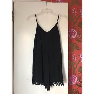Forever 21 romper with lace trim